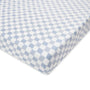 Cotbed Fitted Checkerboard Sheet (Waves)